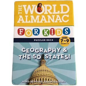 The World Almanac For Kids Geography and The 50 States Puzzler Deck